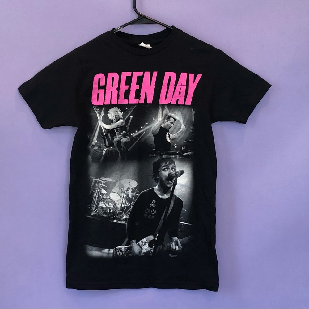 Green Day 2012 Graphic Rock Band Tour T-Shirt